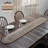 Sawyer Mill Charcoal Creme Jute Table Runner-295655195