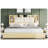 Billericay 47.2" King Size Bookcase Upholstered Bed Frame With 4 Storage Drawers,Maple-102834367