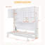 Lit escamotable mural simple avec armoire supérieure, tablettes, lit pliable peu encombrant avec lumière et USB-1537907242