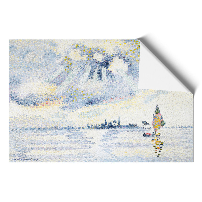 Sunset On The Lagoon by Henri-Edmond Cross - No Frame Painting, 30cm H x 42cm W x 0.1cm D