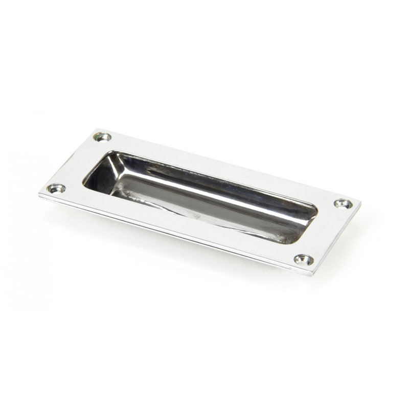 Flush Handles 9.2 cm centre Recessed Handle, Polished Chrome