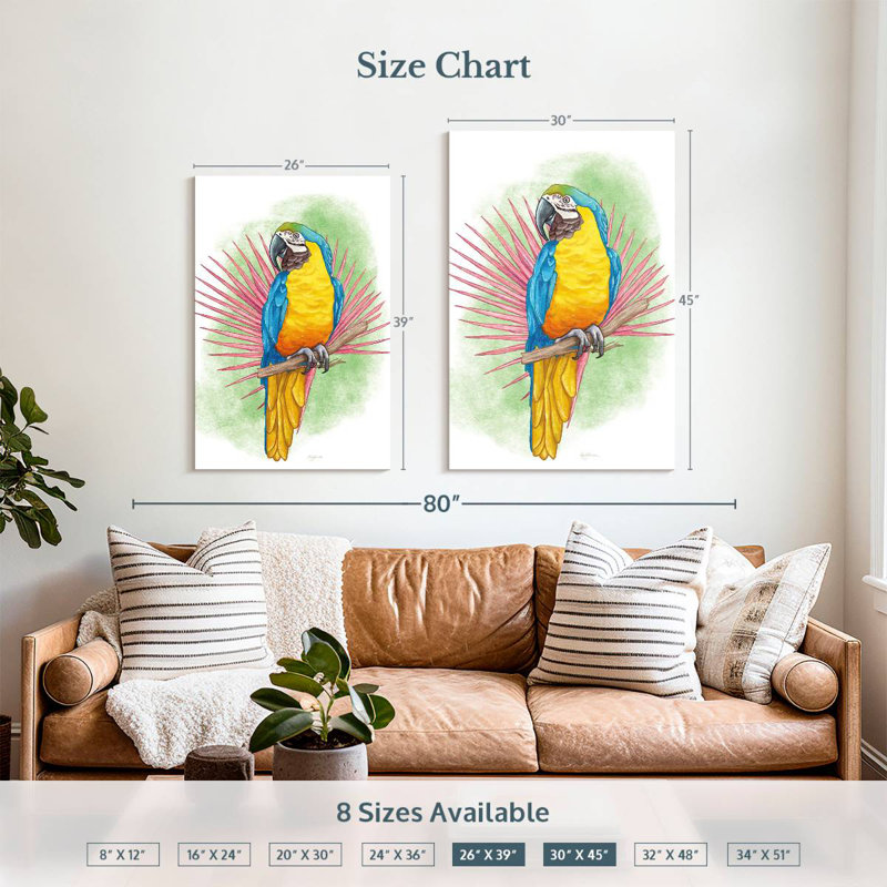 Flair arctique tropical Brampt, H 39 po x l 26 po