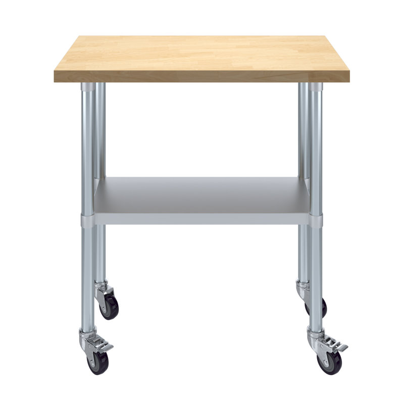 Tables de travail en bois Amgood H 38 po, 38 po x L 36 po x P 18 po