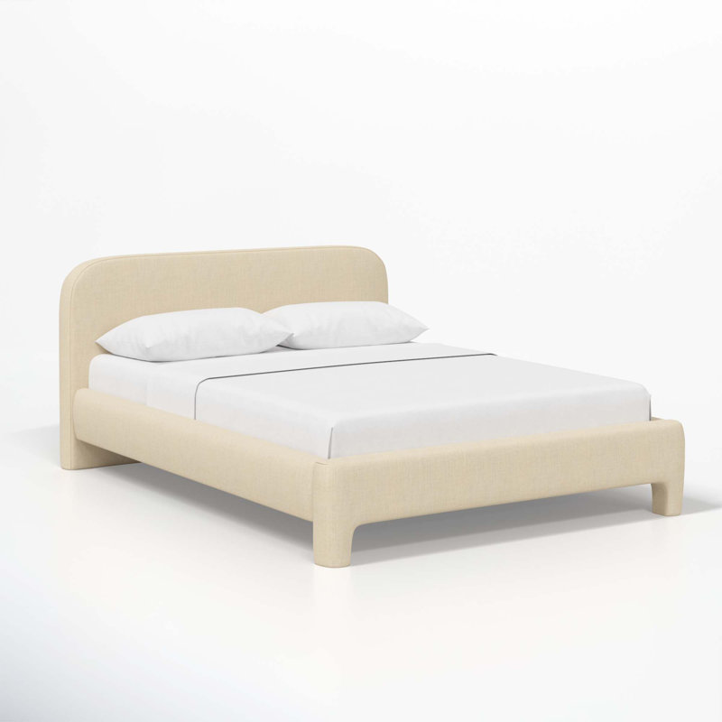 Illy Upholstered Standard Bed, King, Classic Linen Linen