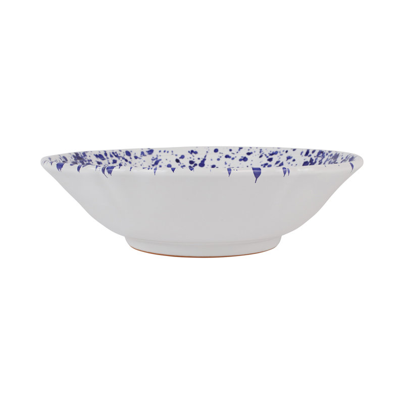 Amalfitana Terra Cotta Serving Bowl, Cobalt
