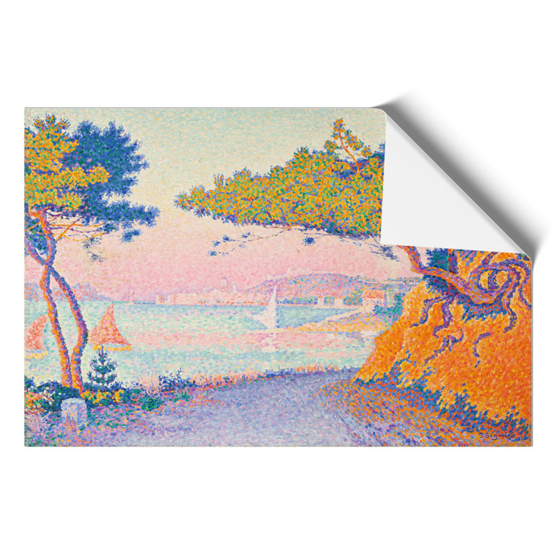 Golfe Juan by Paul Signac - No Frame Painting, 42cm H x 59cm W x 0.1cm D