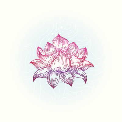 Lotus by Venimo - Wrapped Canvas Print