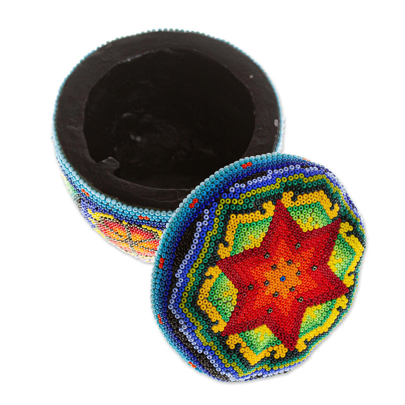 Boîte décorative Huichol