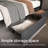 Sturdy And Stable Noiseless LED Bed With Rechargeable Storage Headboard-490921149