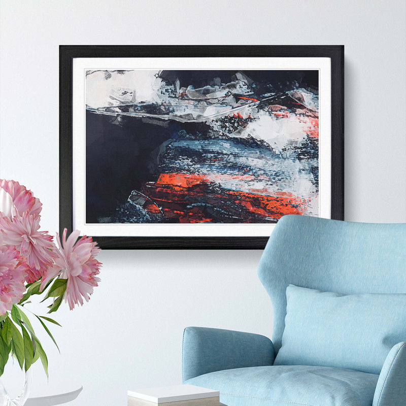 Moment of Joy - Picture Frame Painting Print, 62cm H x 87cm W x 2cm D, Black Framed