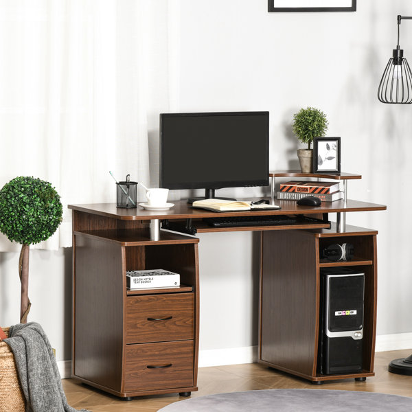 Brayden Studio Altheda 120cm W Rectangle Computer Desk | Wayfair.co.uk