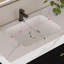 36" Modern Bathroom Vanity With Sintered Stone Top, Ceramic Sink, Gold Legs & Flip Drawer & Soft-Close Drawers-358212744