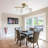 4-Light Glass Bubble Semi Flush Mount
