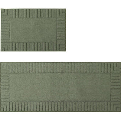 Kitchen Rugs,Set Of 2 60X89cm+60X152cm