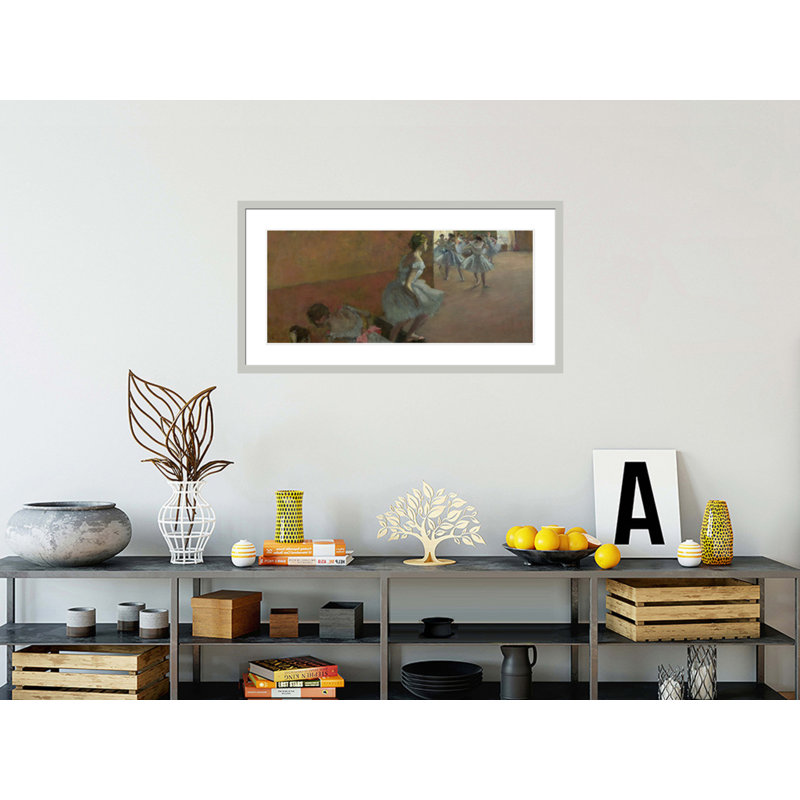 «Dancers Ascendant a Staircase» par Edgar Degas, impression giclée encadrée, 21.87" H x 41.5" W