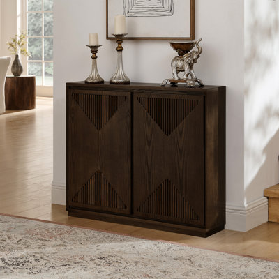 Armoire de rangement en forme de V, armoire de buffet avec rangement, armoire latérale étroite pour le salon, le vestibule, le couloir, le café