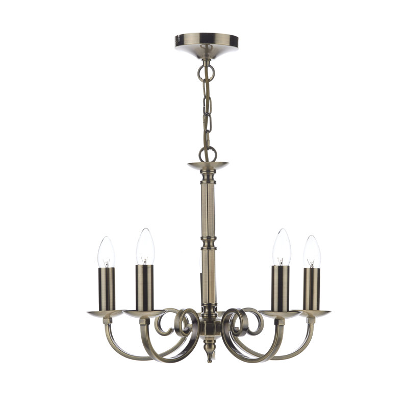Ameche 5 - Light Candle Style Chandelier