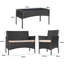 Lavedan Rattan 4 - Person Sofa Set with Cushions-66157735-66157734
