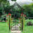 58.07'' W x 16.93'' D Iron Arbor Gate with Gate in Black