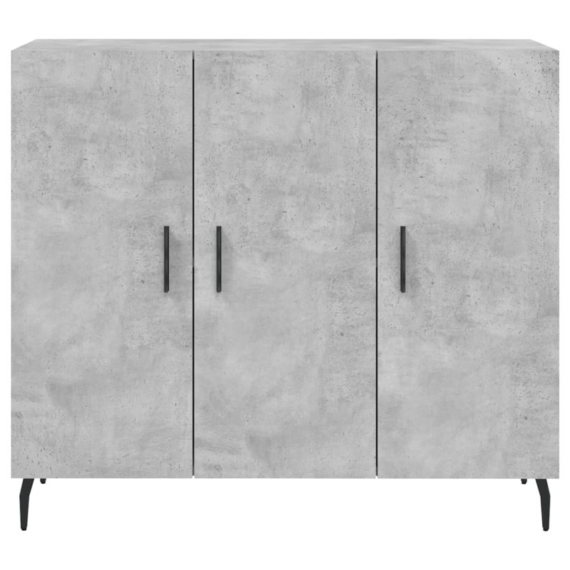Lincolnia 3 - Door Rectangle Accent Cabinet, Concrete Grey