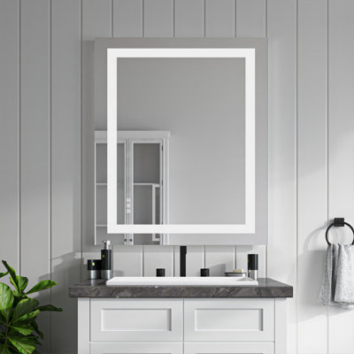 Miroir de salle de bain avec lumière avant