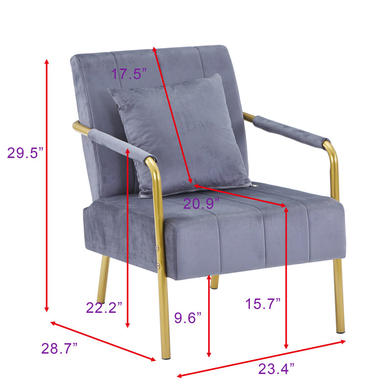 Fauteuil d'appoint Ernst, Gris