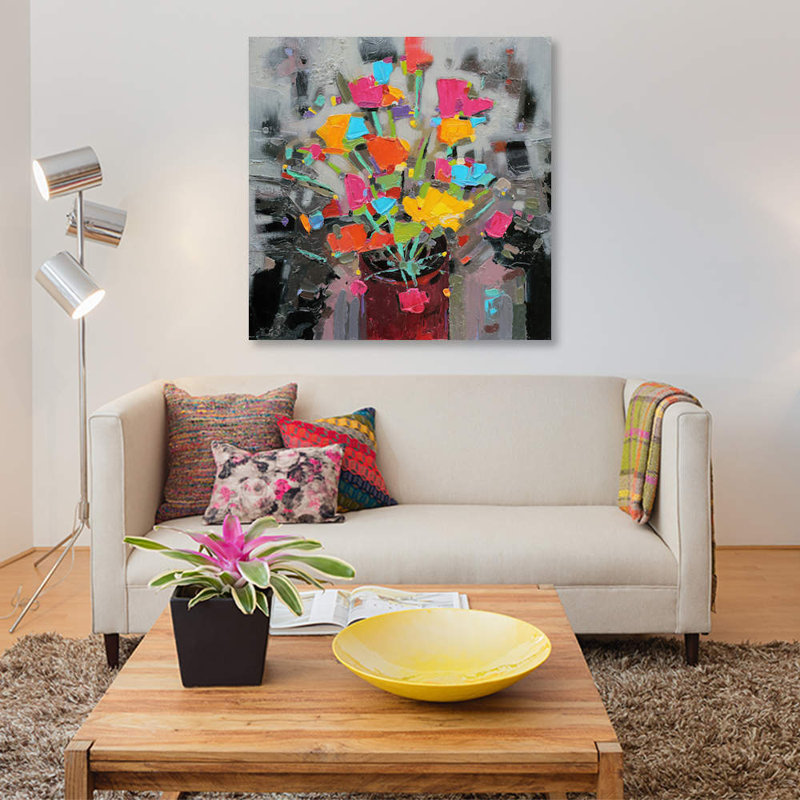 Bouquet Of Colour by Scott Naismith - Wrapped Canvas Painting, 66.04 cm H x 66.04 cm W x 1.91 cm D