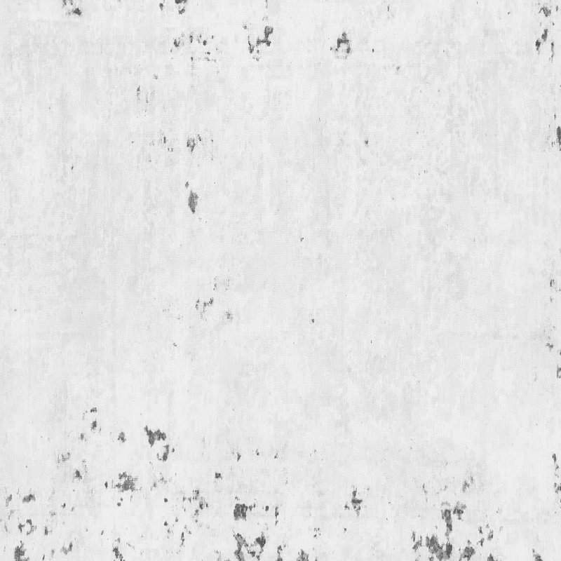Tapis gris / blanc en chenille / polyester tissé à la machine Maria-Leigh, Carré 7 pi