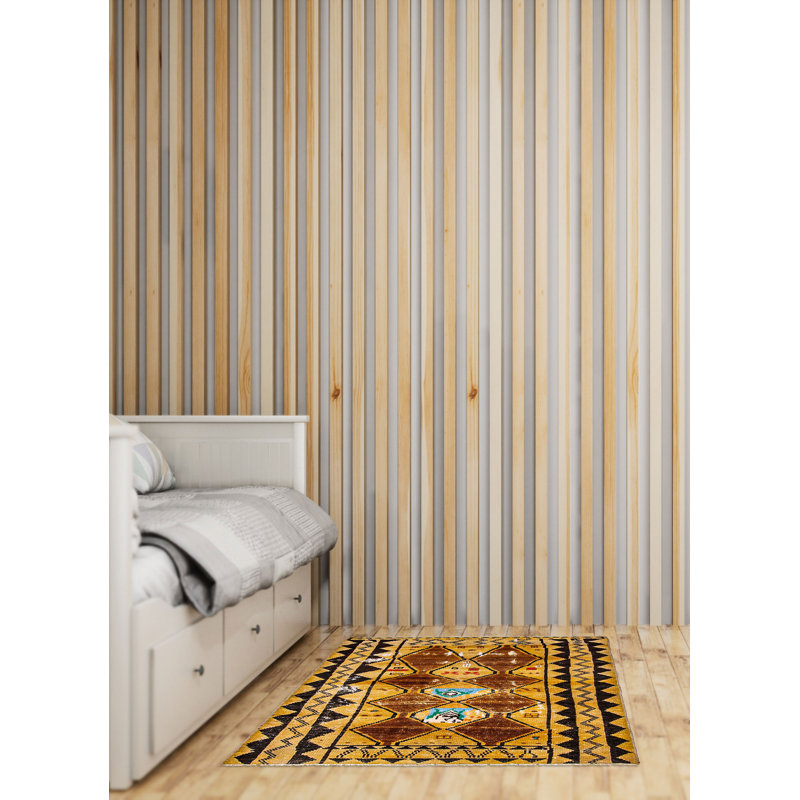 Tapis beige Antalya Vintage 4 pi 4 po x 6 pi 2 po
