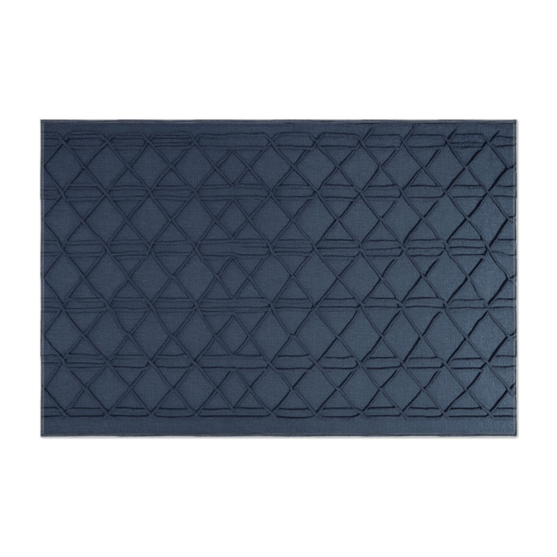 Tapis gris intérieur et extérieur Trellis, Rectangle 9 pi x 12 pi