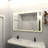 48 X 36 Rectangular Framed Dimmable Anti-Fog LED Bathroom Vanity Mirror | Gift Idea-1344388854