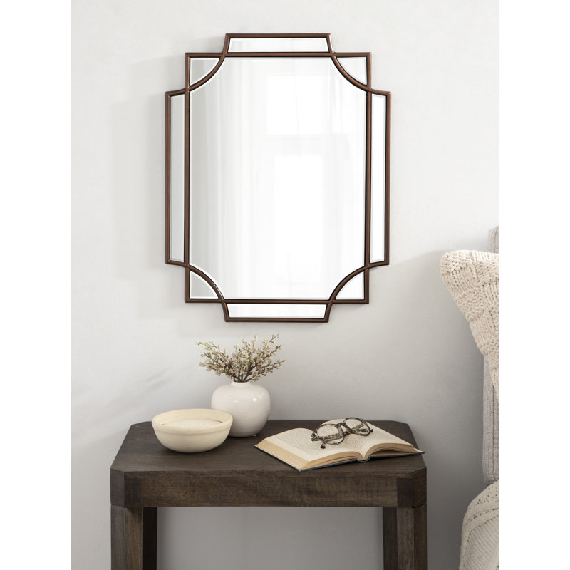 Ocilla Flat Mirror, Bronze, 24" x 18"