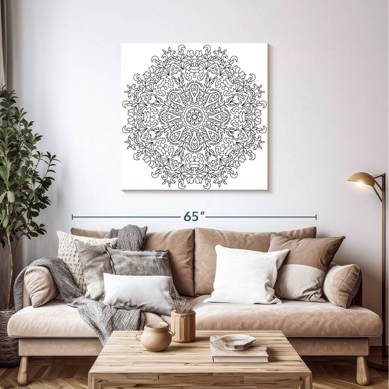 Kerner Boho Floral Mandala, 39" H x 39" W