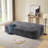 Boneless 78.7" Compression Modern 2-in-1 Foldable Sofa with Functional Blanket and 2 Soft Pillows-62933657
