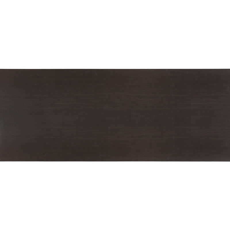 Bureau en chêne cappuccino orné, 4 tablettes de rangement, placage de papier, peu encombrant,