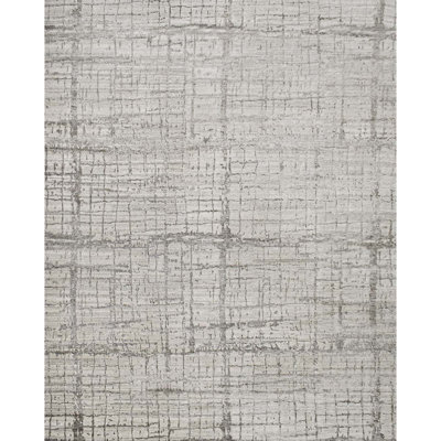 Hand-Knotted High-Quality Natural and Silver Area Rug