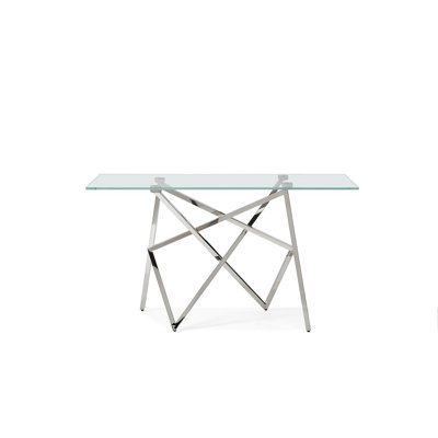 18.09'' Glass Console Table