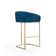 Lioba Upholstered Counter Stool with Metal Frame