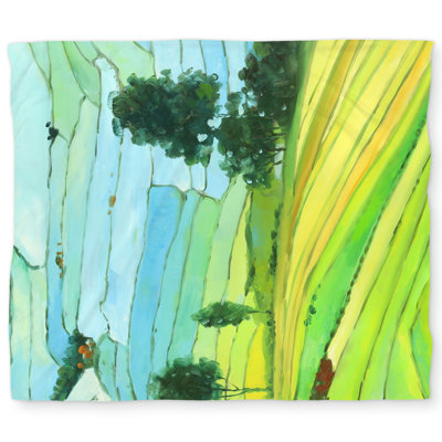 Rice Fields of Vietnam Duvet Cover - Contemporary Home Decor