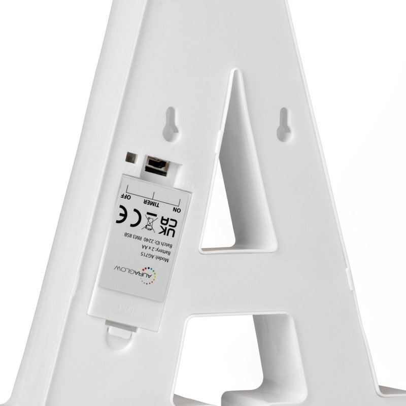 Klehm LED Alphabet Light Up Letters and Numbers, X
