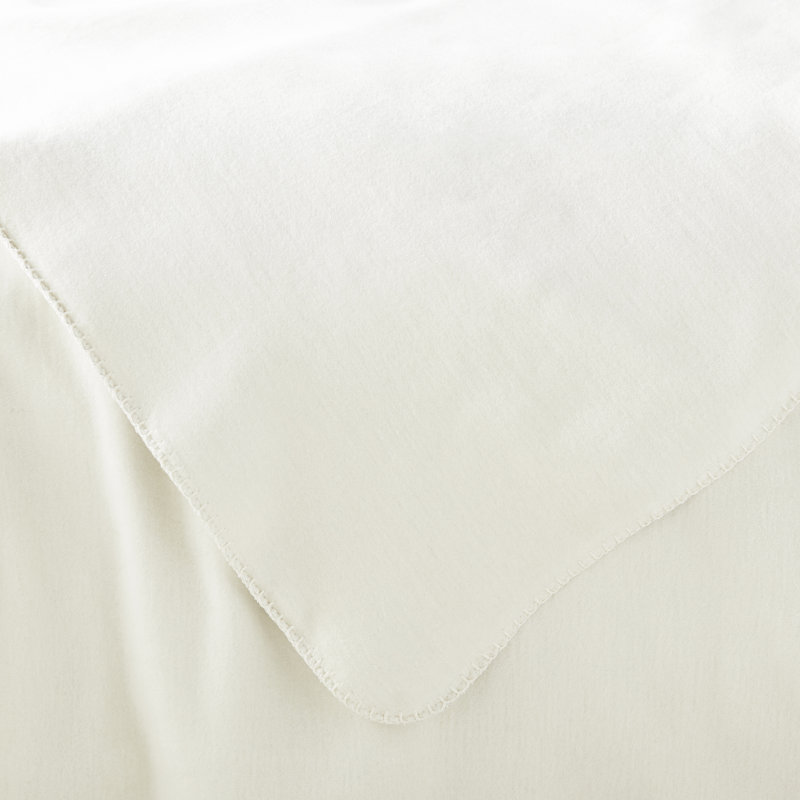 Alta Reversible Cotton Blanket, Queen, Pearl / Flint