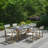 7-Piece Folding Aluminium Dining Table Set