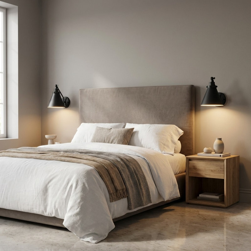 Wellfleet One-Arm Cone Sconce, Midnight Black, Midnight Black