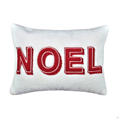 Ensemble de 2 coussins décoratifs de Noël en sherpa 14 x 20 po