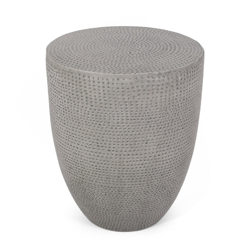 Outdoor Lightweight Concrete Side Table