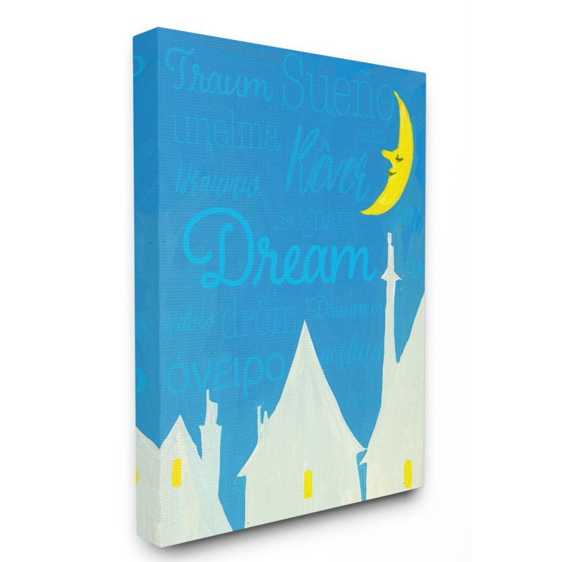 Art lunaire Leppert Dream Home, H 30 po x l 24 po, Toile tendue