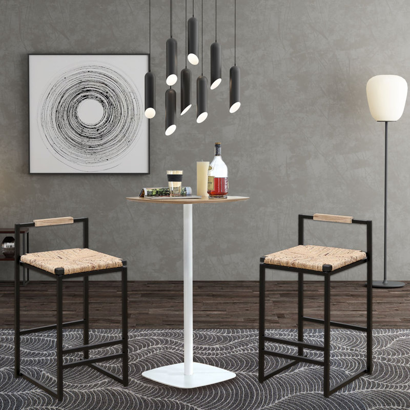 Damie Counter Stool with Metal Frame