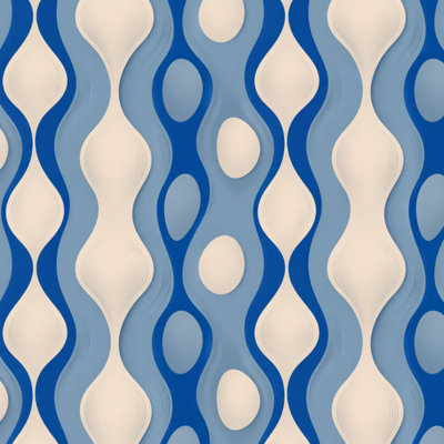 Papier peint adhésif autocollant à rayures abstraites ondulées à rayures bleues beiges bleues, papier peint autocollant amovible pour armoires de cuisine de chambre à coucher 17,7 po x 118 po