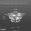 Buckingham Deep Colander Strainer Stainless Steel Micro-Perforated-333261846