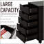15.8 " Wide 5 Drawers Mobile Vertical Filing Cabinet